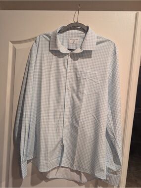 Jos. A. Bank Blue and White Gingham Dress Shirt